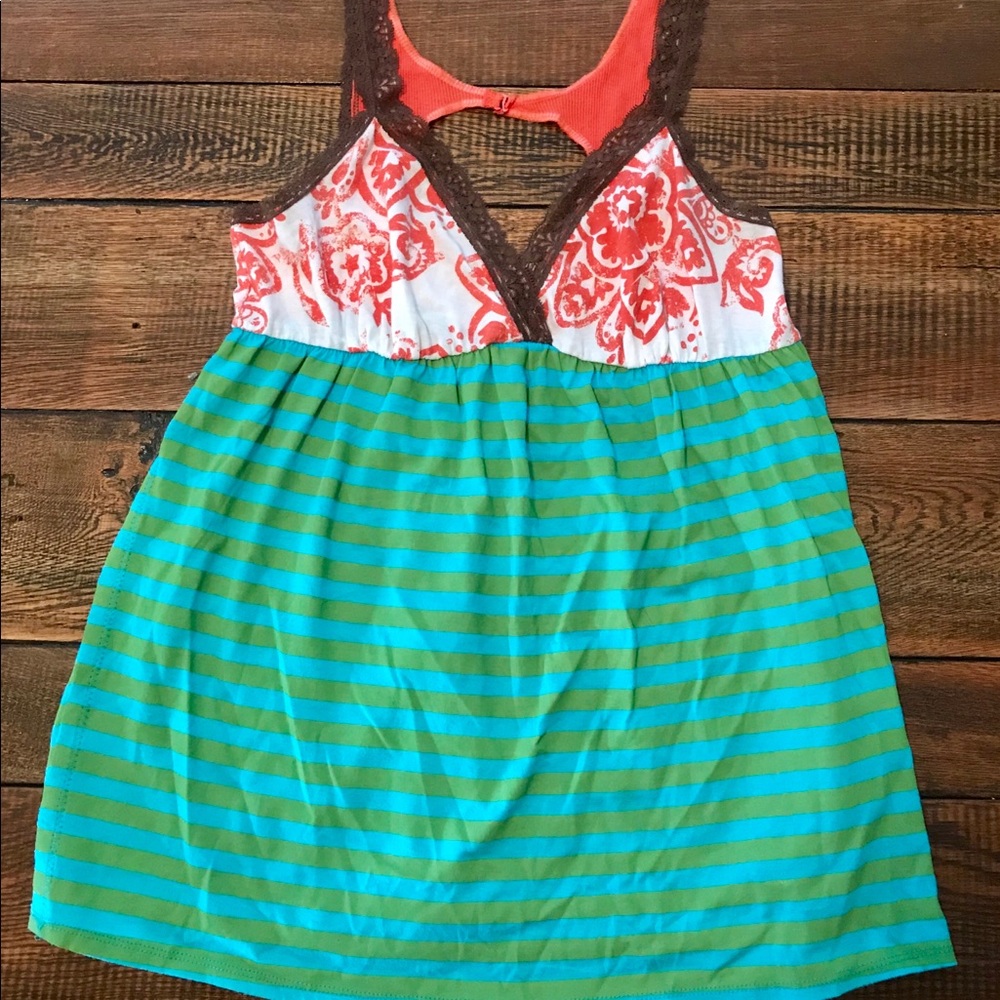 Crafty By Scrapbook Originals LG Tunic Tank Top